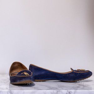 Tod's blue ballerinas